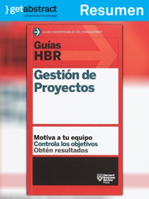 cover image of Guías HBR: Gestión de proyectos (resumen)